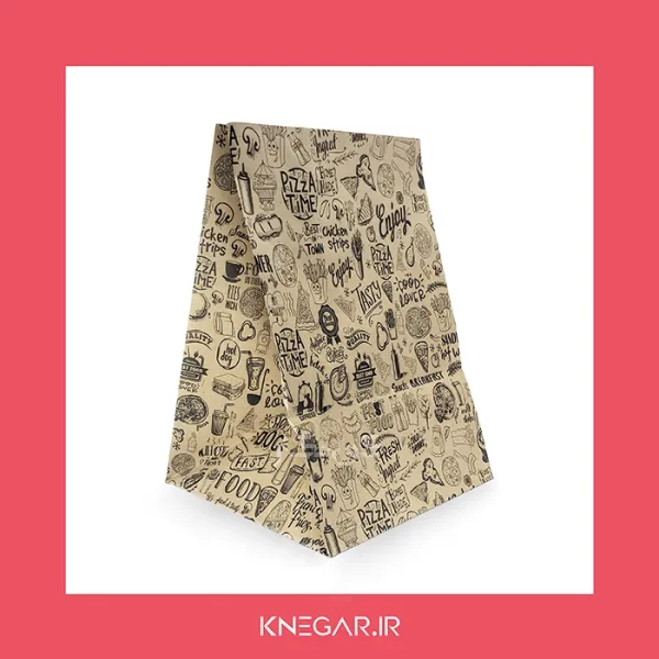 پاکت بیرون بر غذا تک نفره کرافت 70 گرم، بدون چاپ (پک 100 عددی)