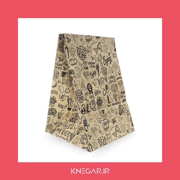 پاکت بیرون بر غذا تک نفره کرافت 70 گرم، بدون چاپ پاکت بیرون بر غذا تک نفره کرافت 70 گرم، بدون چاپ (پک 100 عددی)