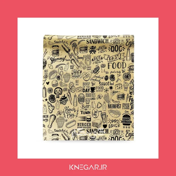 پاکت بیرون بر غذا دو‌نفره 😋کرافت 70 گرم